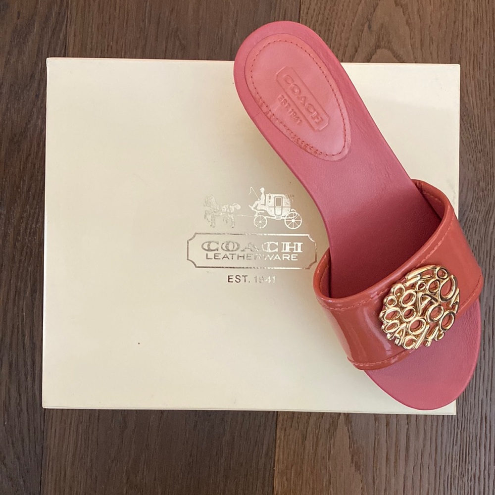 Coach peony wedges SIZE 6.5